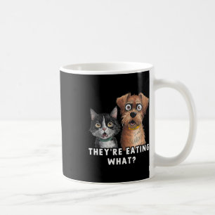 Caneca De Café Engraçado Debate Eleição 2024 Pets Dog Cat Eles sã