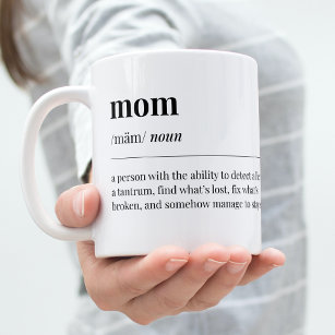 Caneca De Café Engraçado Definição da Mãe
