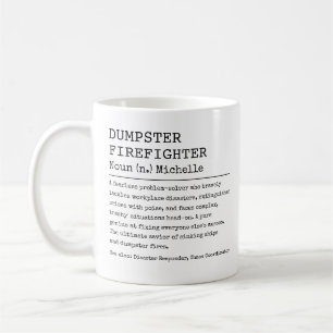 Caneca De Café Engraçado, Definição de Trabalho Lutador de Incênd