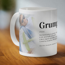 Engraçado Definição Grumpa Vovô Foto Café Mug