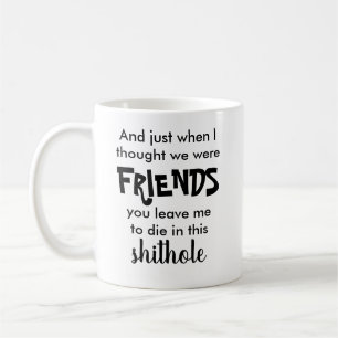 Caneca De Café Engraçado Deixar Presente Para O Café Da Colega