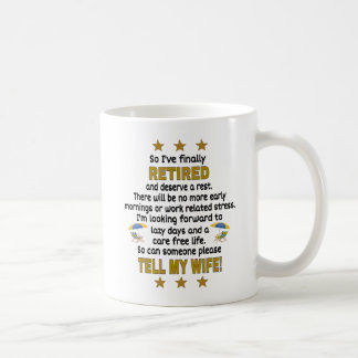Caneca De Café Engraçado, Deposita Mug. Retiree Gift