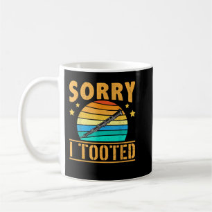 Caneca De Café Engraçado Desculpa Ter Falado Com O Músico Clarine