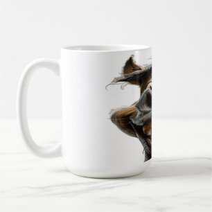 Caneca De Café Engraçado design de arte burro