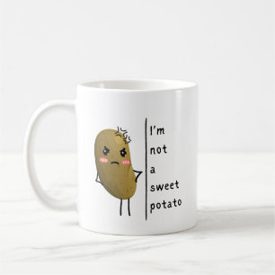 Caneca De Café Engraçado dizer que não sou uma batata doce
