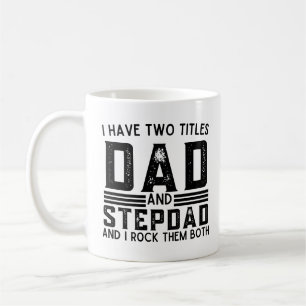 Caneca De Café Engraçado Dizer Que Tenho Dois Títulos De Pai E St