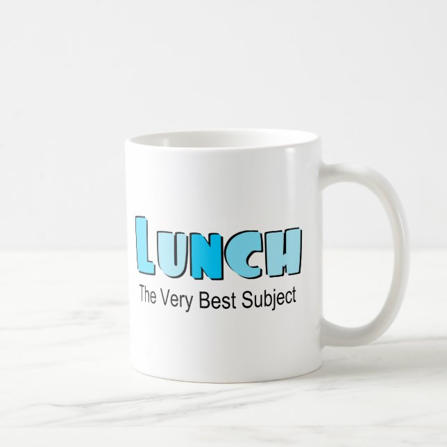 Caneca De Café Engraçado Dizer Sobre O Almoço (Direita)