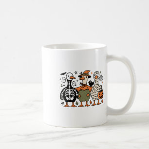 Caneca De Café Engraçado Doido de Bobo-Fantasma do Halloween