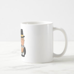 Caneca De Café Engraçado Donald Trump Andando De Um Unicórnio. Tr