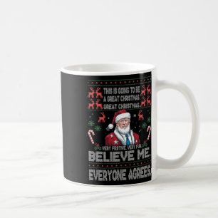 Caneca De Café Engraçado Donald Trump Feliz Natal Xmas Pajamas Ho