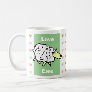 Caneca De Café Engraçado e gentil amor você Ovelha Pun