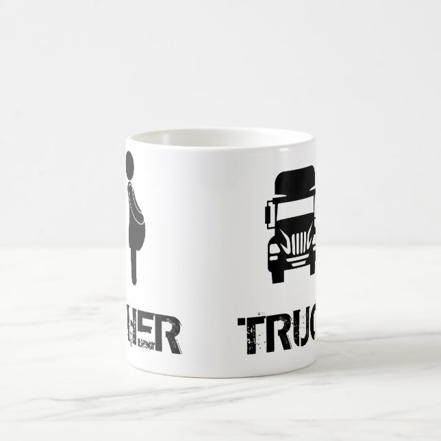Caneca De Café Engraçado e legal Madre Trucker por Storeman (Centro)
