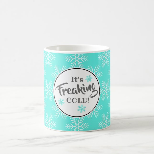 Caneca De Café Engraçado É Neve de inverno Frio (Centro)