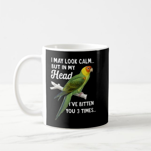 Caneca De Café Engraçado, Engraçado... Conure... Posso Parecer Ca (Esquerda)