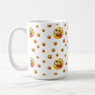 Caneca De Café "Engraçado, Engraçado, Emoji Design"