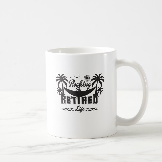 Caneca De Café Engraçado Enroscando a Vida de Reforma (Direita)