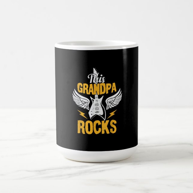 Caneca De Café Engraçado Esse Avô Rocha Violão Música Rock (Centro)