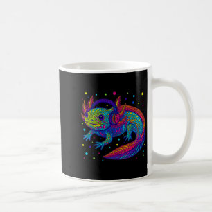 Caneca De Café Engraçado Estudante de Arte de Bolinhas Axolotl co