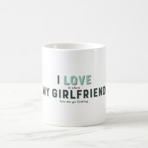 Caneca De Café Engraçado Eu Adoro Quando Minha Namorada