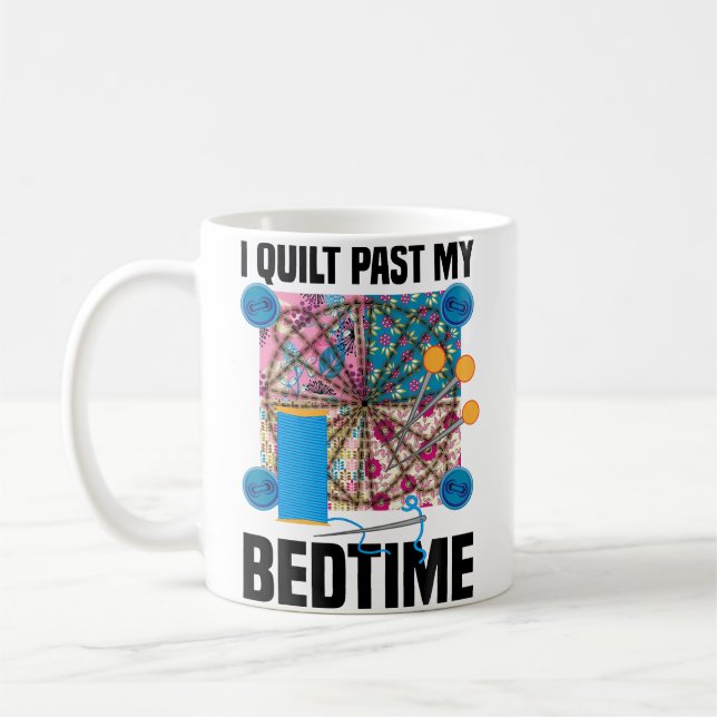 Caneca De Café Engraçado Eu Colchoei Além da Minha Hora de Dormir (Esquerda)