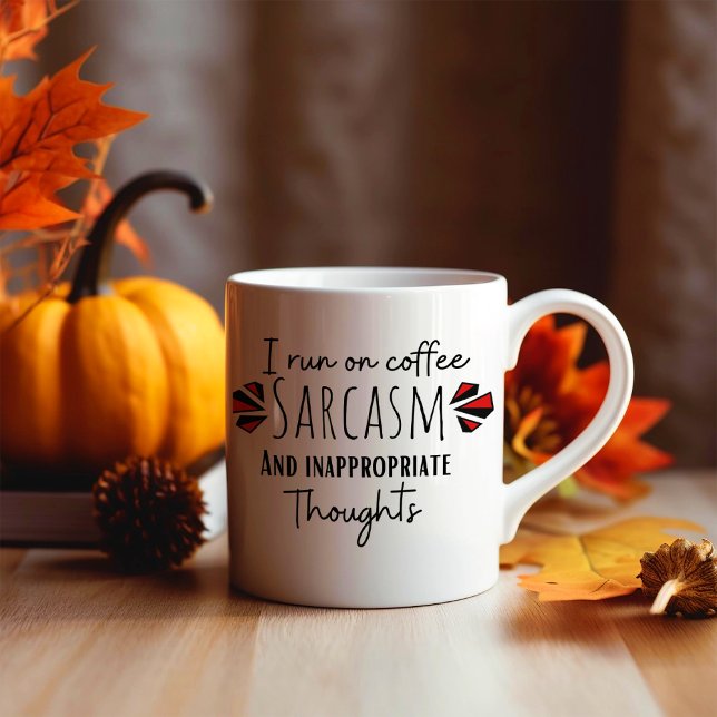 Caneca De Café Engraçado Eu Correr (Criador carregado)