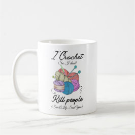 Caneca De Café Engraçado Eu Crochê Salva Uma Vida Arte Com Fio