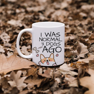 Caneca De Café Engraçado, Eu Era Normal Há 3 Cães