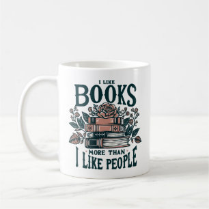 Caneca De Café Engraçado Eu Gosto De Livros