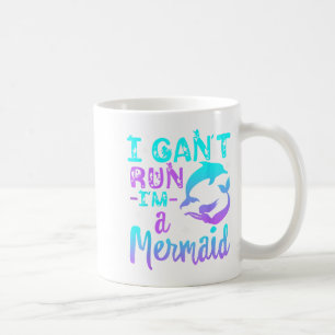 Caneca De Café Engraçado eu não poder correr Eu sou uma Sereia Má