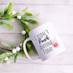 Caneca De Café Engraçado eu não ter apertado ninguém hoje