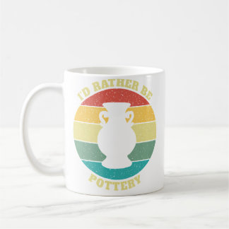 Caneca De Café Engraçado EU Preferiria Ser Cerâmica