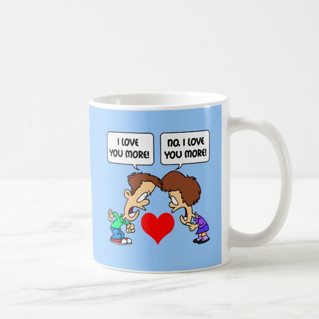 Caneca De Café engraçado eu te amo (Direita)