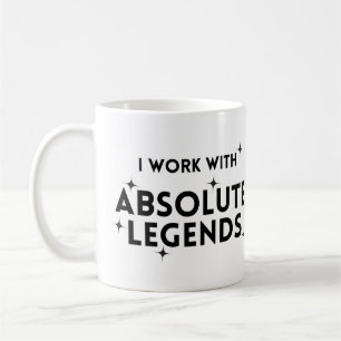 Caneca De Café Engraçado eu trabalhar com lendas absolutas