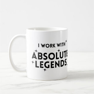 Caneca De Café Engraçado eu trabalhar com lendas absolutas
