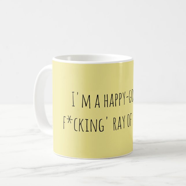 Caneca De Café Engraçado F*king Ray of Sunshine Cote (Frente Esquerda)