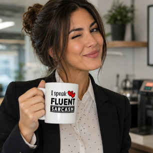 Caneca De Café Engraçado, Falo Sarcasmo Fluente