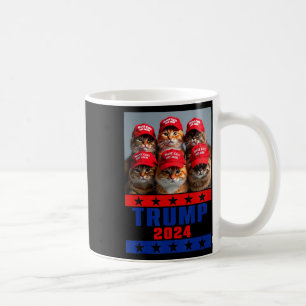 Caneca De Café Engraçado Fazer Os Gatos Salvarem Novamente Trump 