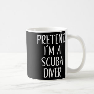 Caneca De Café Engraçado Fingir que sou um mergulhador de Scu Fig