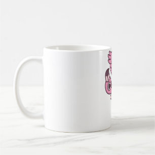 Caneca De Café Engraçado Flamingo Olhando Seu Bumbum