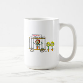 Caneca De Café Engraçado Flores Selvagens Cartoon Wildflower Gard