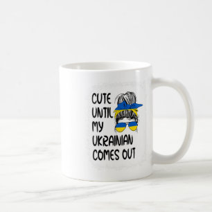 Caneca De Café Engraçado Fofo Até o Meu Ucraniano Aparecer