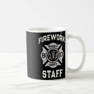 Caneca De Café Engraçado Funcionarios De Fogo Em 4 De Julho De Te