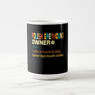 Caneca De Café Engraçado Galgo Polonês Vintage Retro Cachorro M