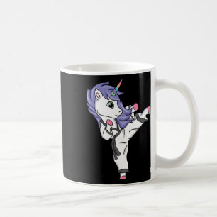 Caneca De Café Engraçado Garota do Unicórnio Karate I Taekwondo A