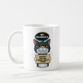 Caneca De Café Engraçado Gato de Tuxedo Sarcastico