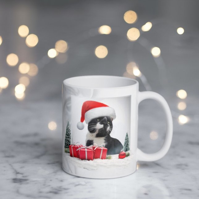Caneca De Café Engraçado Gato Sarcástico Santas Hábito (Criador carregado)