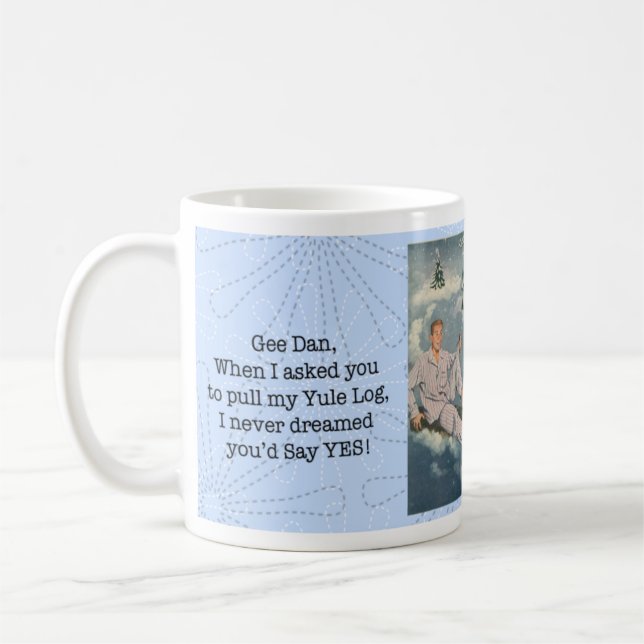 Caneca De Café Engraçado Gay Yule Log Mug (Esquerda)