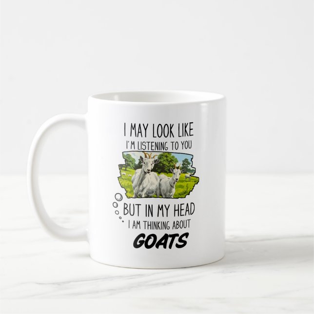 Caneca De Café Engraçado Goats Lover Mug (Esquerda)