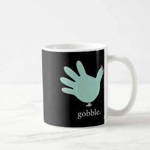 Caneca De Café Engraçado Gobble Turkey Glove Medical Nures Thanks