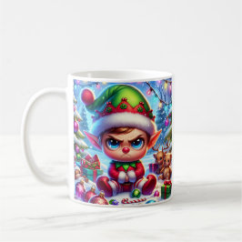 Caneca De Café Engraçado Grumpy Elf Natal